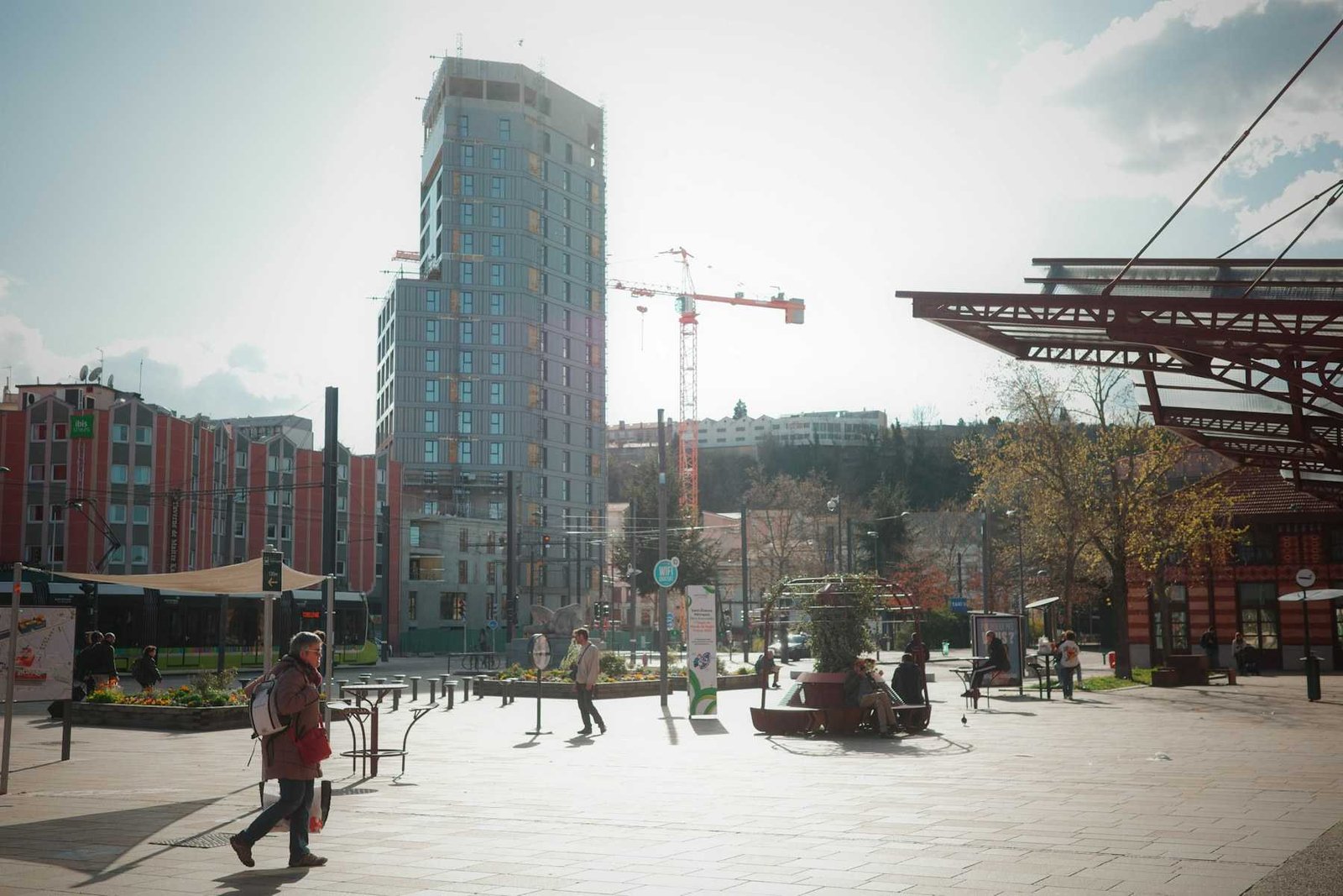 Le quartier de Châteaucreux à Saint-Étienne